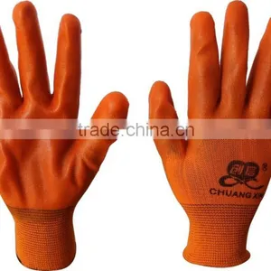 Cheapest Price Pvc Dipping Safety Gloves With 13 Gauge Polyester thumbnail-2