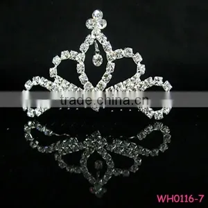Hot Selling Kids Crown Large Pageant for Beautiful Girl thumbnail-1