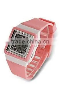 BF2012 Fashion Digital LCD Water Resistance RoHS Gifts & Premium Promotional Plastic Sport Watch thumbnail-1