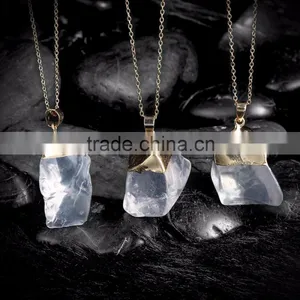 Fashion White Natural Crystal Pendant Necklace Quality Choice thumbnail-2