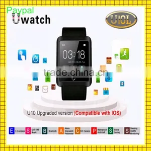 Paypal Accept Bluetooth Hot Selling U10 Waterproof Smart Watch thumbnail-1