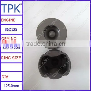 6152-32-2510 Used for Komatsu Excavator PC400-7, PC400-6 Piston, Wheel Loader WA470-5 Engine Piston, Cast Piston thumbnail-1