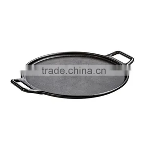 Pre-seasoned Cast Iron Cookware Pizza Pan/ Baking Pan thumbnail-1