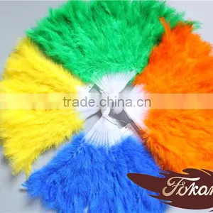 Party Supplies Party Fan And Turkey Feather Fan For Halloween Costumes thumbnail-6