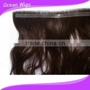 100% Remy Hair Double Tape Glue Tape Skin Weft Brazilian Natural Hair Extension thumbnail-4