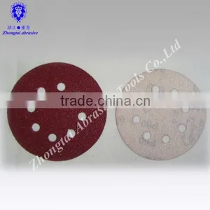 5" Round Sand Paper With 8 Holes thumbnail-2