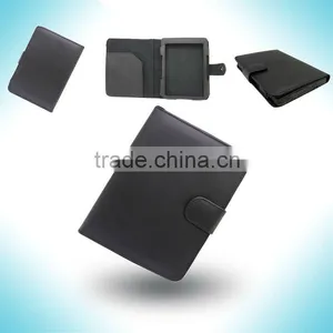 Black Leather Cover Case For Amazon Kindle 4 4th thumbnail-1