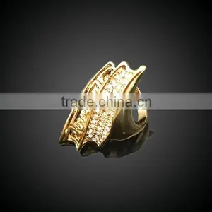 Lead, Nickel Free God Ring, Micro Setting Ring Double Row Jewelry thumbnail-1