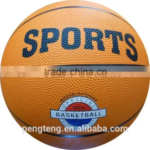 Printed Colorful Rubber Basketball / Rubber Customized Basketball thumbnail-3