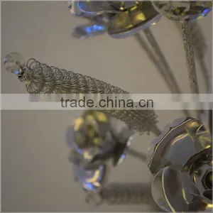 Aluminium Table Lamp Rose and Grain Flower Wire Led Table Lamp Indoor Table Lamp thumbnail-4