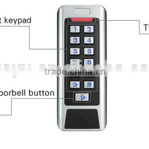 Metal Wiegand Output Standalone Waterproof Keypad Access Control thumbnail-3