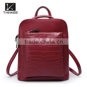 China 2016 Backpack Brand Names Women Leather Backpack thumbnail-2