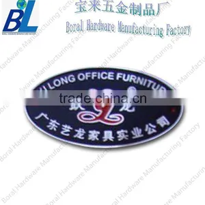 Oval Aluminum Stamped Hanging Nameplate thumbnail-1
