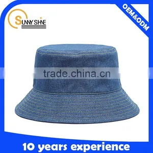 Custom Denim Bucket Hats Wholesale thumbnail-2
