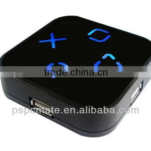 Flat Mirror Usb Hub With Light-up Logo thumbnail-1