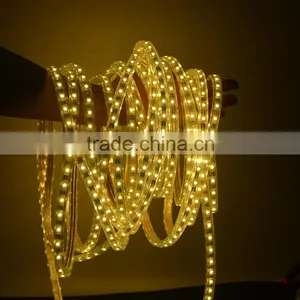 Waterproof SMD 5050 High Voltage 110V 220V 60 Led per Mtr Wedding Decoration Rgb Thin Flexible Led Rope Strip Light Outdoor Use thumbnail-5