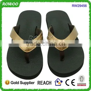 Summer Gold Metallic PU Yoga Mat Lady Fashion Women Sandals thumbnail-3