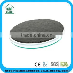 Slate Lazy Susan Mop Round Rotating Table Platter thumbnail-1