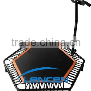2015 Hot Sale Mini Fitness Trampoline With Handle Bar Quality Choice thumbnail-1