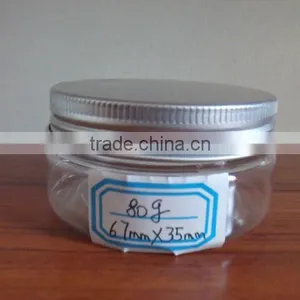 80g Plastic Candy Jar With Aluminum Screw Lid thumbnail-1