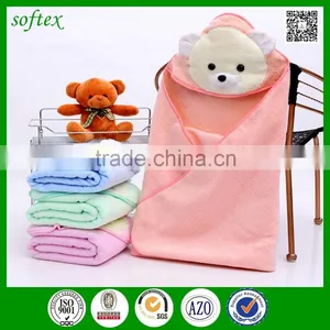 80x80cm Cartoon Baby Hooded Towel Bear thumbnail-1