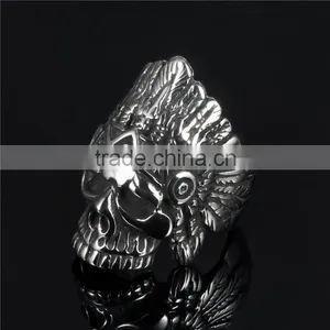 2016 Hot 316L High Quality Skull Finger Ring Man thumbnail-2