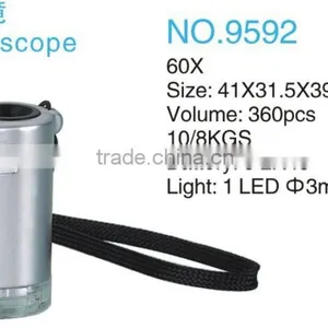 Mini Pocket Microscope/microscope Led Ring Light/60x LED Pocket Microscope thumbnail-1