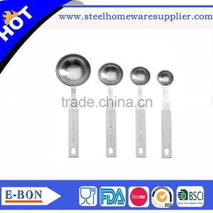 High Quality Household Stainless Steel 4pcs Measuring Spoons thumbnail-5