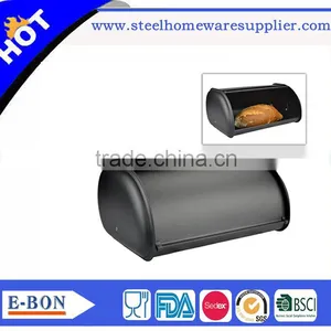 Stainless Steel Breadbox Roll Top Bread Bin Breadbox Bread Bin thumbnail-1