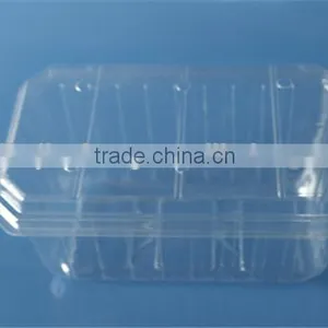 PET / PVC Plastic Fruit Packaging Box for Grape thumbnail-1