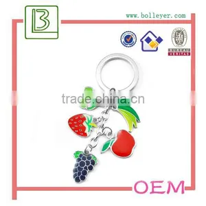 Metal Enamel Apple Keychain for Promotional thumbnail-5
