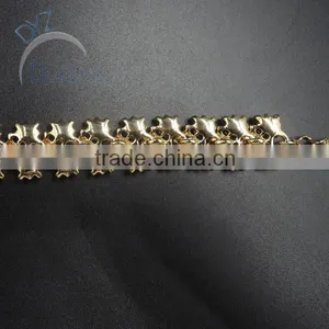 Gold Plated Wholesale Alloy Necklace Jewelry With Crystal Stone thumbnail-5