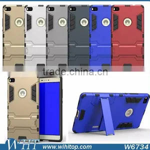For Huawei P8 Phone Case, TPU PC Hybrid Armor Stand Mobile Phone Case for Huawei P8 thumbnail-1