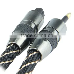 Gold Plated Toslink Cable PMMA Optical Fiber Cable Toslink Plug Fiber Cable thumbnail-2