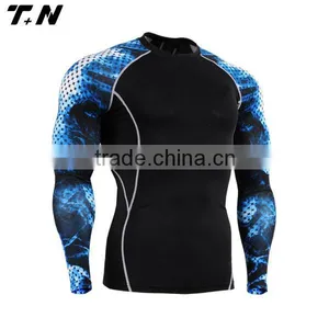 Wholesale Long Sleeve Compression Shirts Rash Guard thumbnail-2