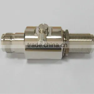 RF Connector, N Female to N Female, Bulkhead, Lightning Arrester, Surge Protector thumbnail-1
