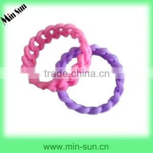 Color Chain Silicon Bands Bracelets thumbnail-1
