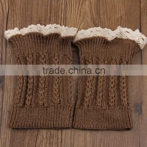Wholesale Hot Girls Leg Warmer Knit Crochet High Legging Knee Warmer thumbnail-2
