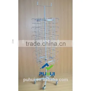 Four Sides Wire Pocket Display Rack thumbnail-1
