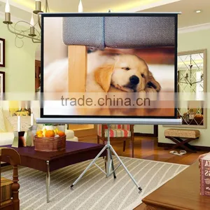 Adjustable 100inch Tripod Projection Screen thumbnail-1