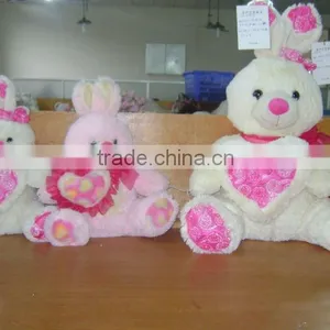Plush Rabbit With Heart thumbnail-1