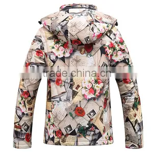 Custom Lady Colorfull Plus Size Ski Jacket thumbnail-3