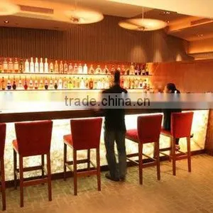 Straight Acrylic Bar Counter Modern Design thumbnail-3