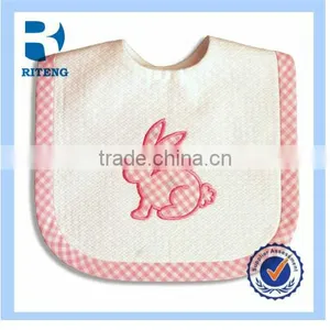 Custom Soft Flannel Baby Bibs With Embroidery Logo thumbnail-1
