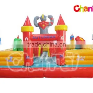 Auturman Kids Inflatable Fun City Inflatable Amusement Park for Sale thumbnail-1