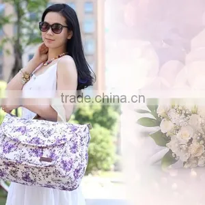2016 Baby Diaper Nappy Backpack Changing Bag Mummy Canvas Lining Tote Handbag Shoulder Bags thumbnail-5
