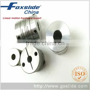 6.35mm to 6.35mm Double Diaphragm Shaft Coupling Disc Couplings Flexible Coupler 26mm OD 35mm Length thumbnail-1