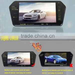 DC12V 7 Inch Rear Mirror With BT/MP5 Function Rearview Reverse Monitor thumbnail-2