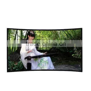 16:9 92" Curved Projector Screen for Home Theater Equipment thumbnail-1