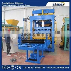Sinoder Brand QT Concrete Hollow Brick Making Machine, Paver Block Machine, Cement Block Making Machine thumbnail-2
